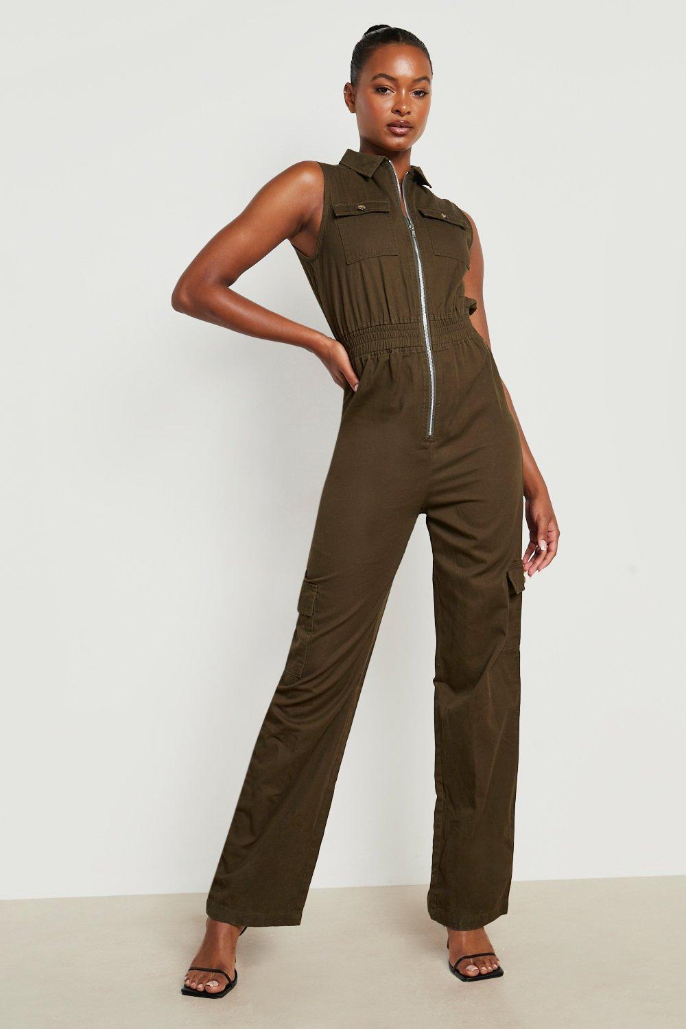 Zip up 2024 utility jumpsuit